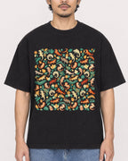Mockup Boxy Heavyweight Tee Black male close-up 02