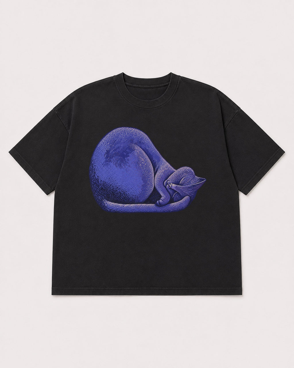 Mockup Boxy Heavyweight Tee Black product