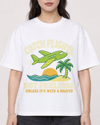 Mockup Boxy Heavyweight Tee White female close-up 03