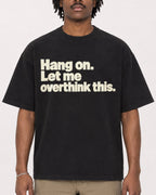 Mockup Boxy Heavyweight Tee Black male close-up 04
