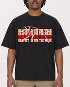 Mockup Boxy Heavyweight Tee Black male close-up 04