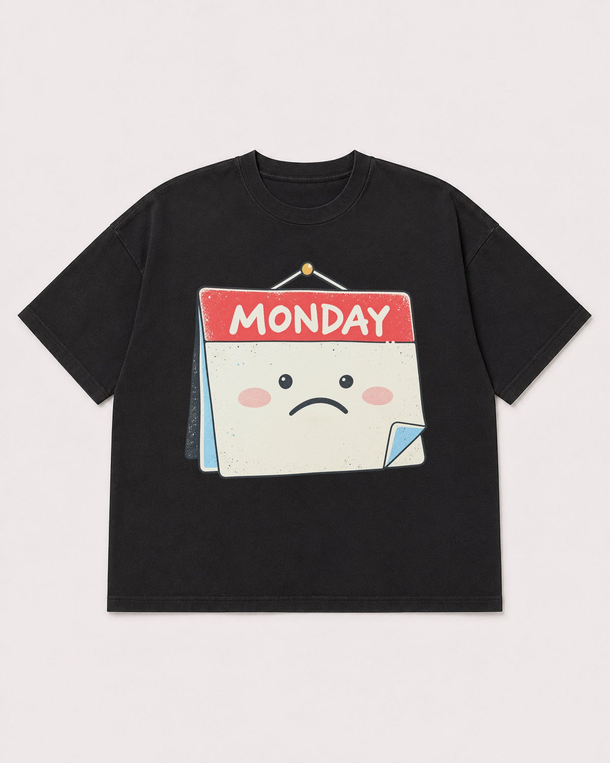 Mockup Boxy Heavyweight Tee Black product