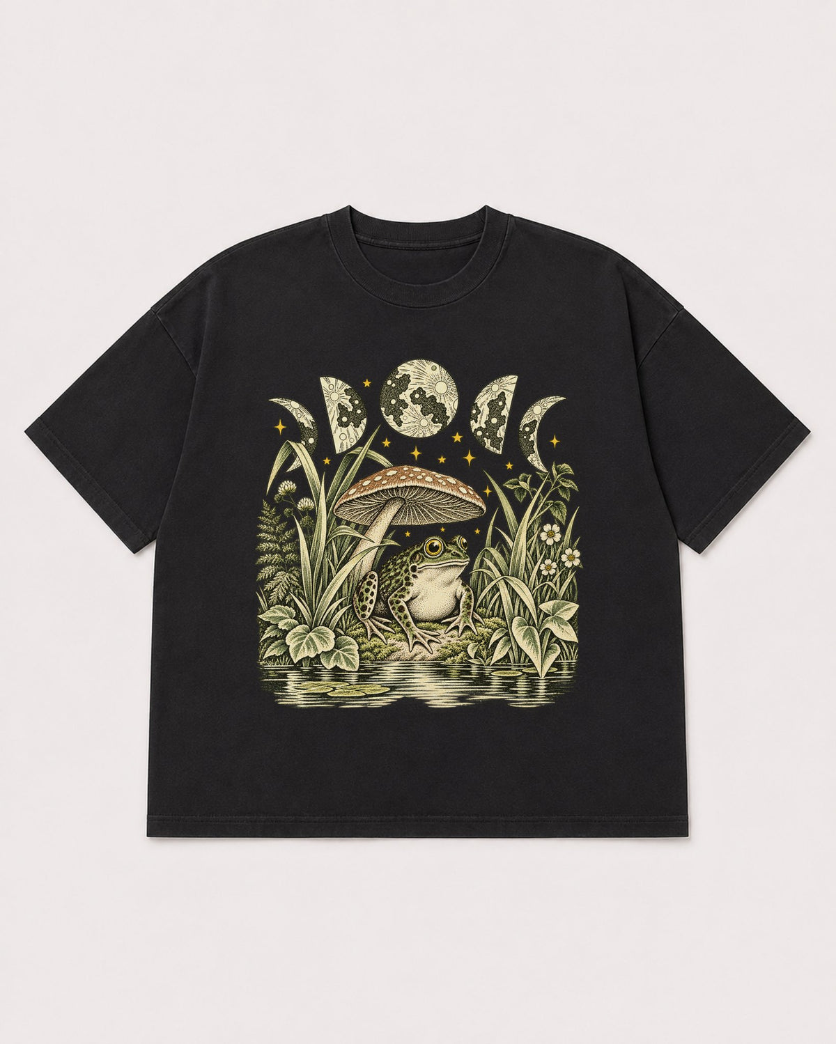 Mockup Boxy Heavyweight Tee Black product