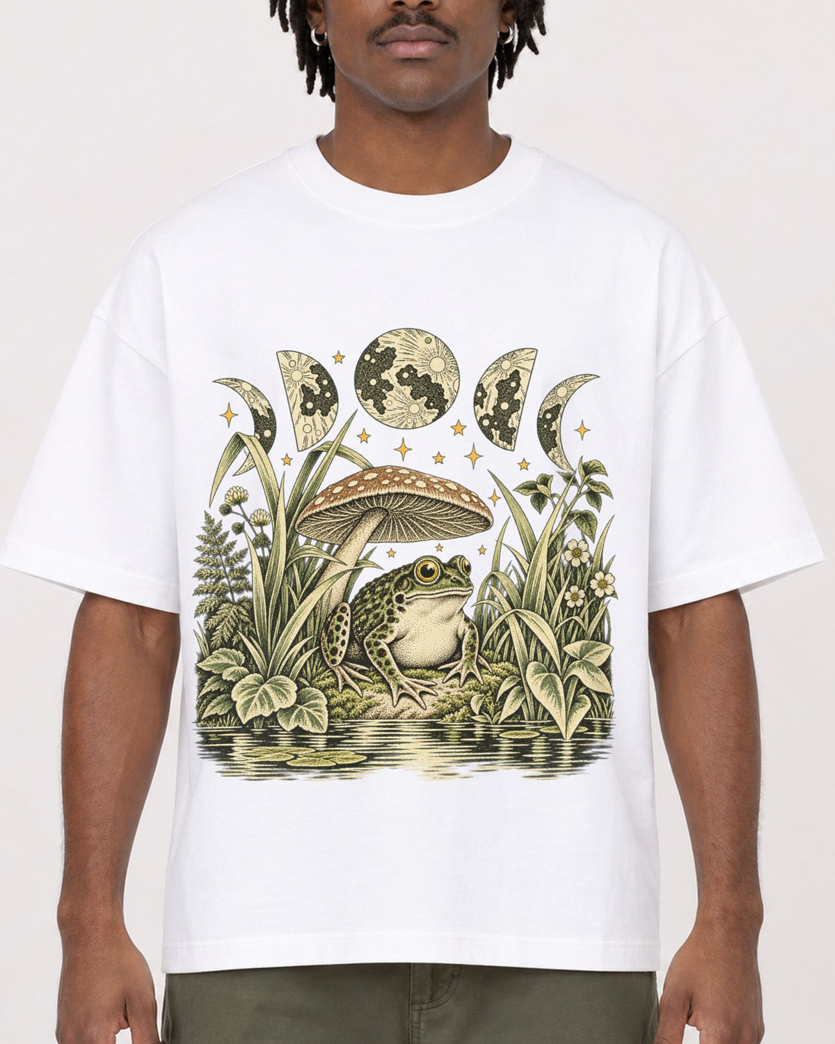 Mockup Boxy Heavyweight Tee White male close-up 04