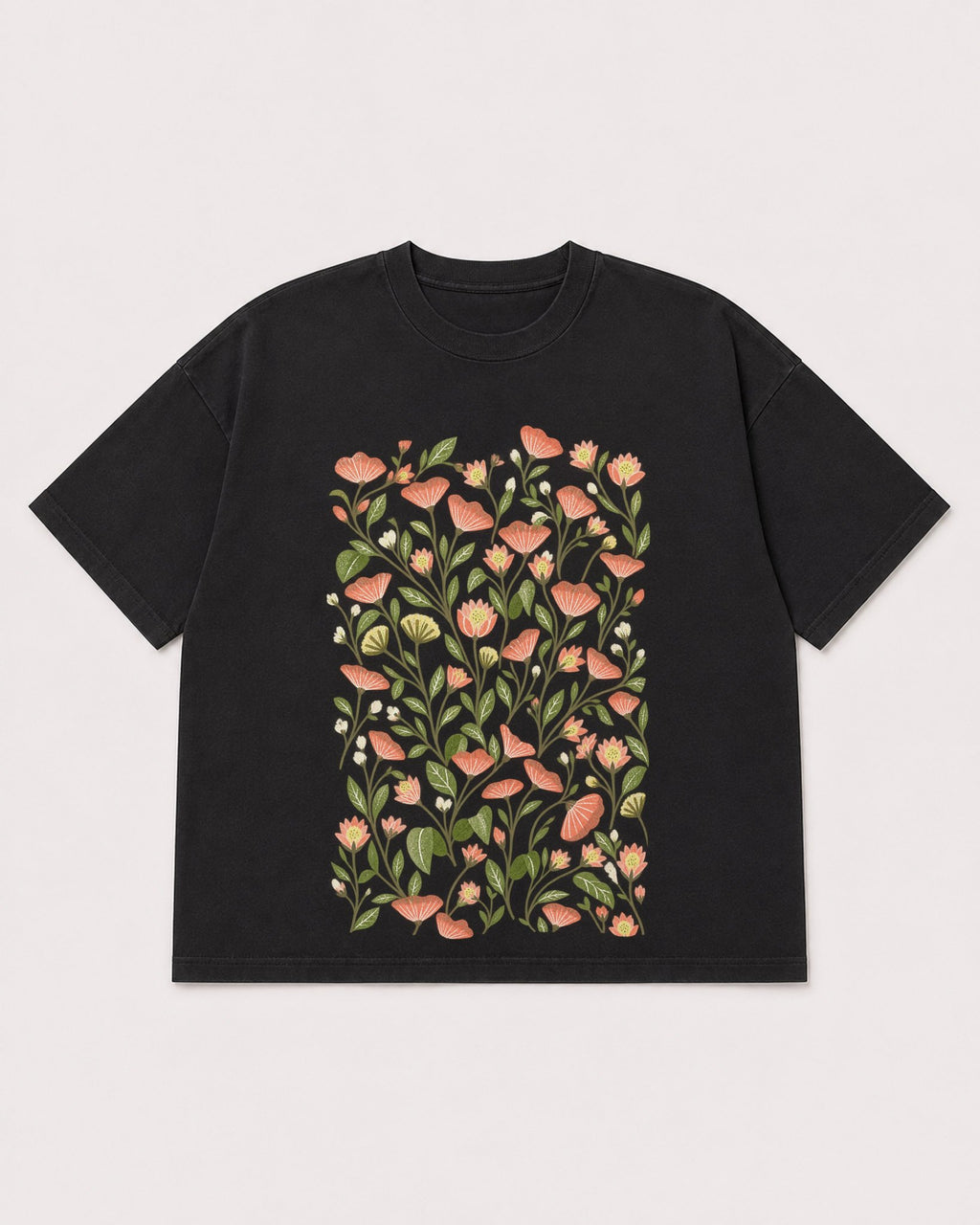Mockup Boxy Heavyweight Tee Black product