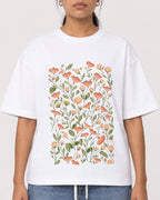 Mockup Boxy Heavyweight Tee White female close-up 16
