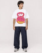 Mockup Boxy Heavyweight Tee White male full-body 06