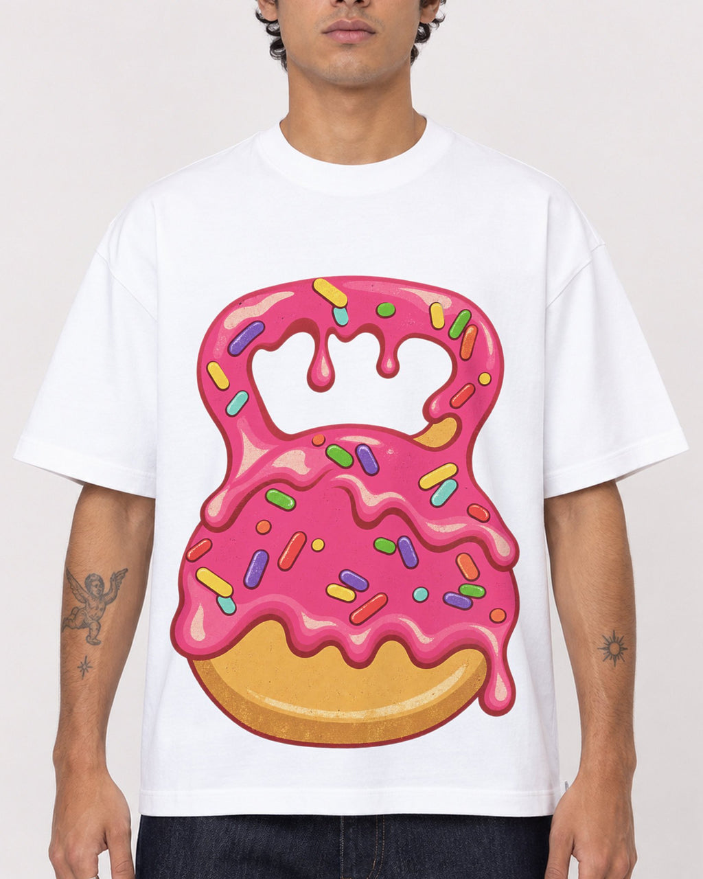 Mockup Boxy Heavyweight Tee White male close-up 06