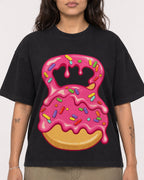 Mockup Boxy Heavyweight Tee Black female close-up 06