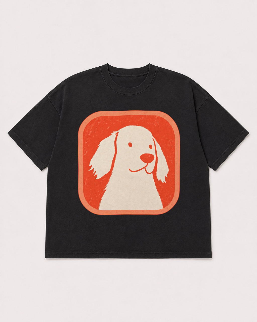 Mockup Boxy Heavyweight Tee Black product