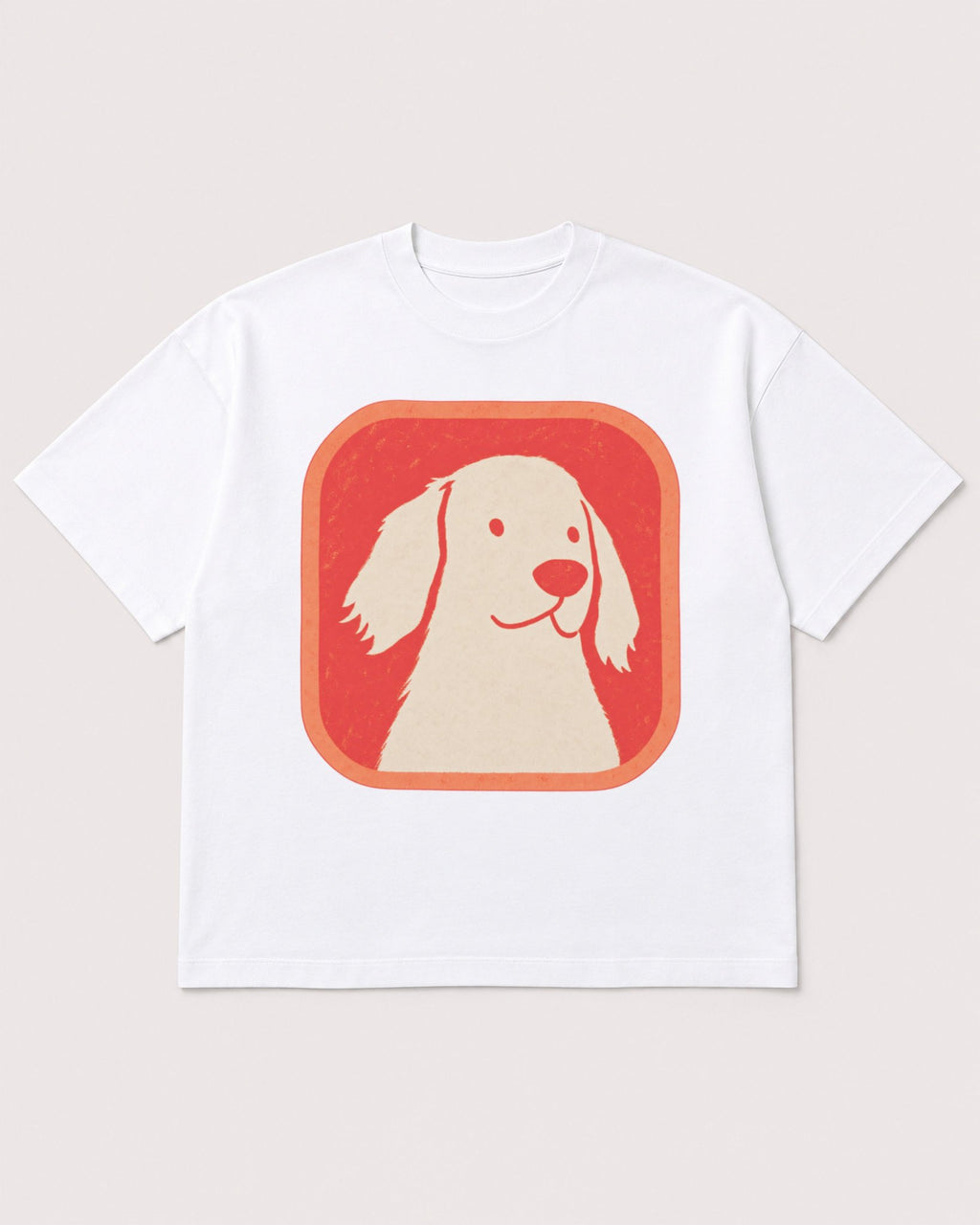 Mockup Boxy Heavyweight Tee White product