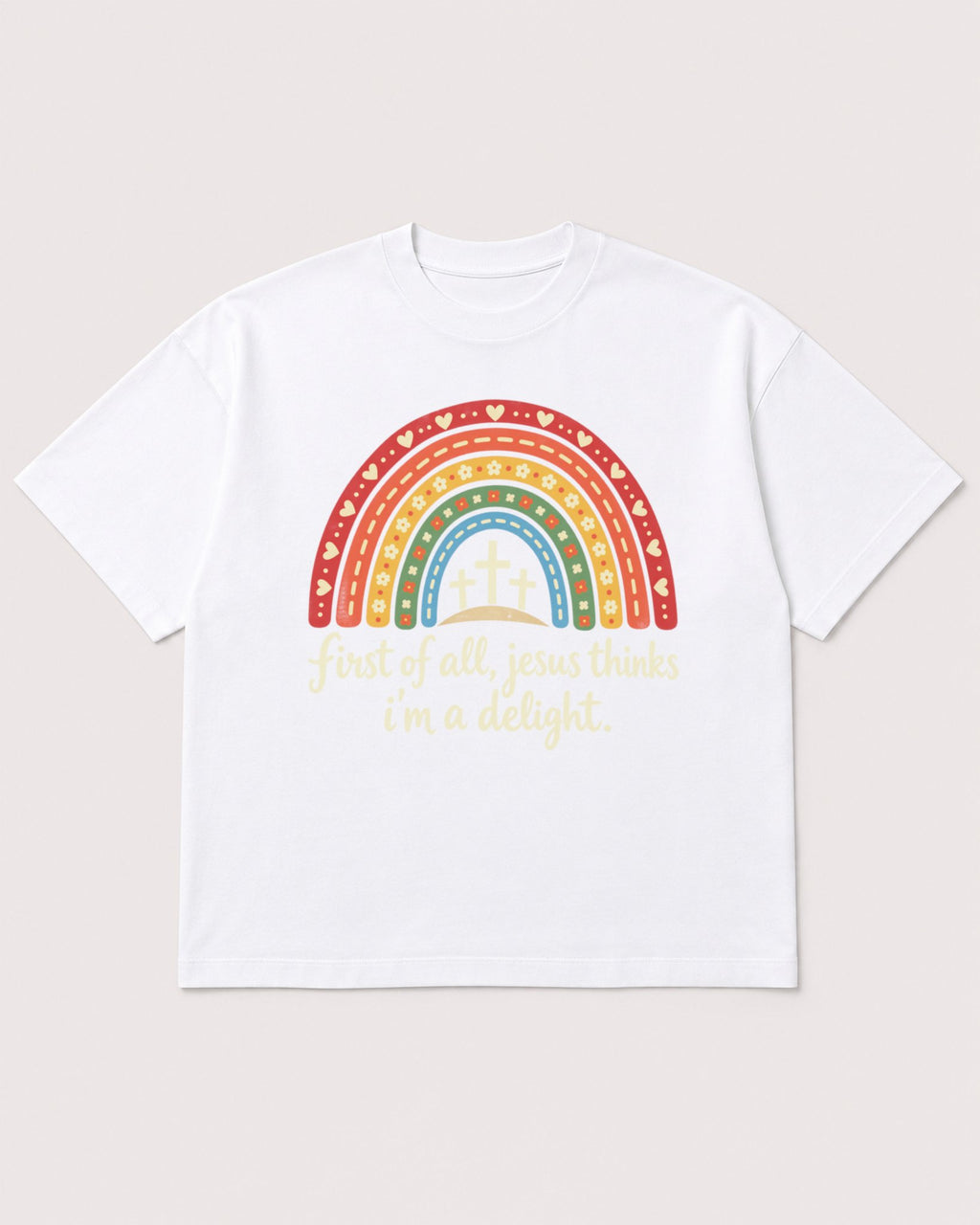 Mockup Boxy Heavyweight Tee White product