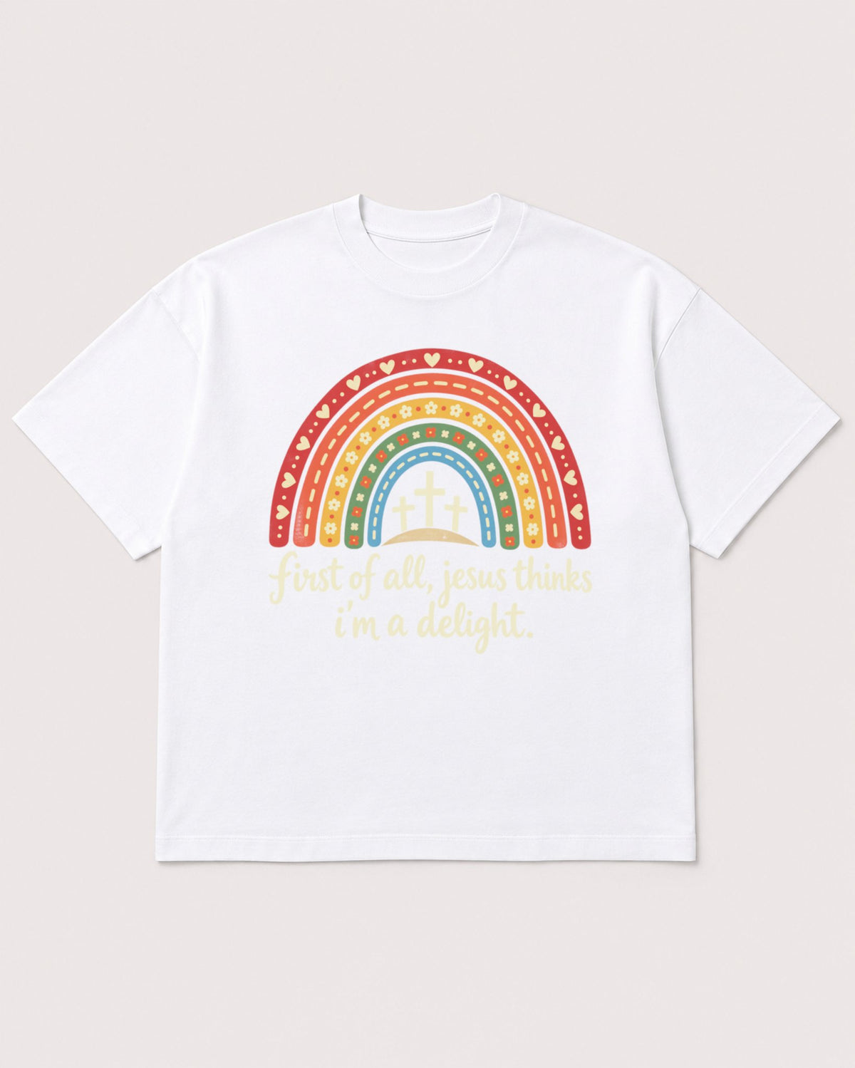 Mockup Boxy Heavyweight Tee White product
