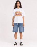 Mockup Boxy Heavyweight Tee White female full-body 06
