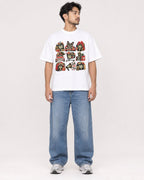 Mockup Boxy Heavyweight Tee White male full-body 02