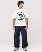 Mockup Boxy Heavyweight Tee White male full-body 06