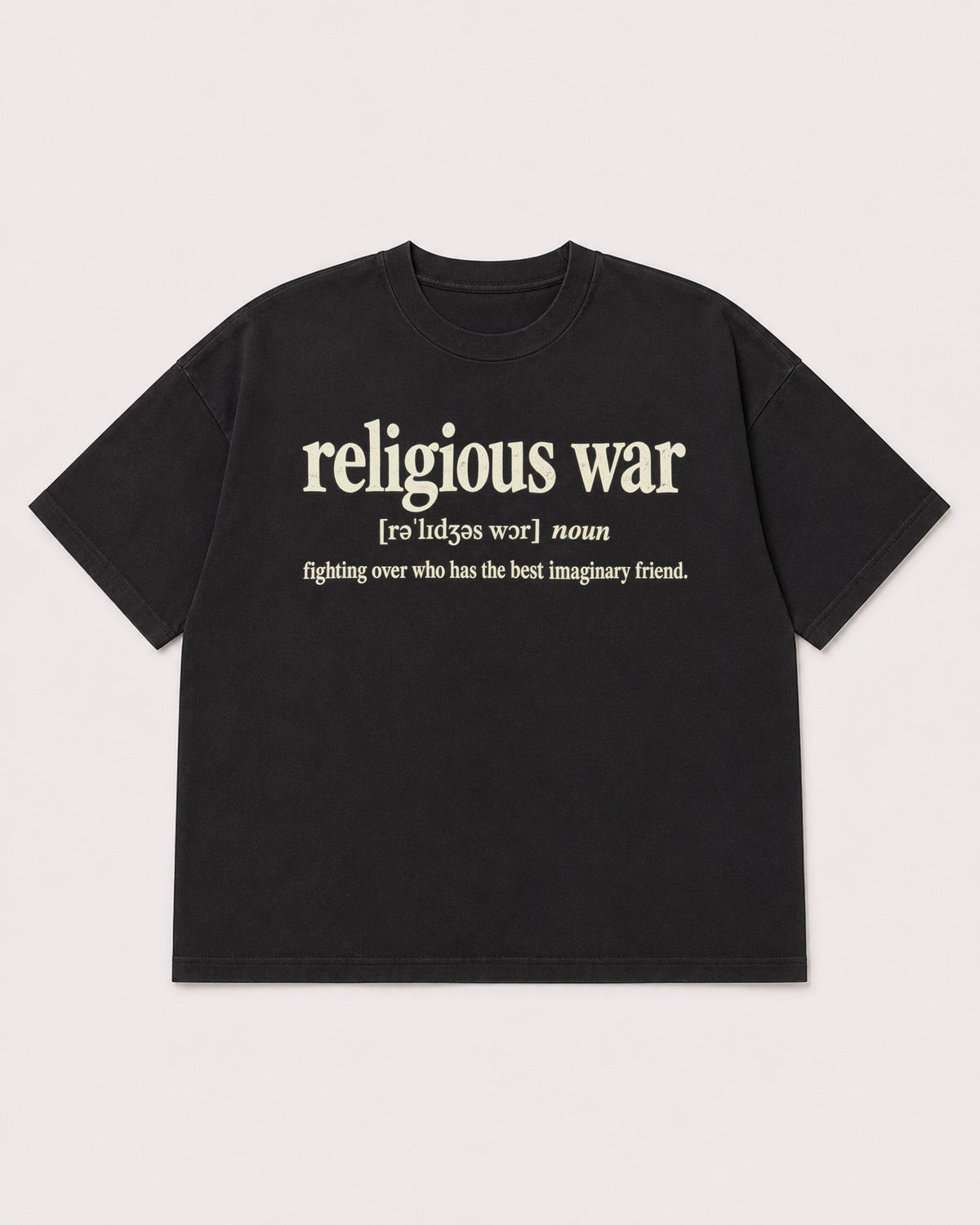 Mockup Boxy Heavyweight Tee Black product