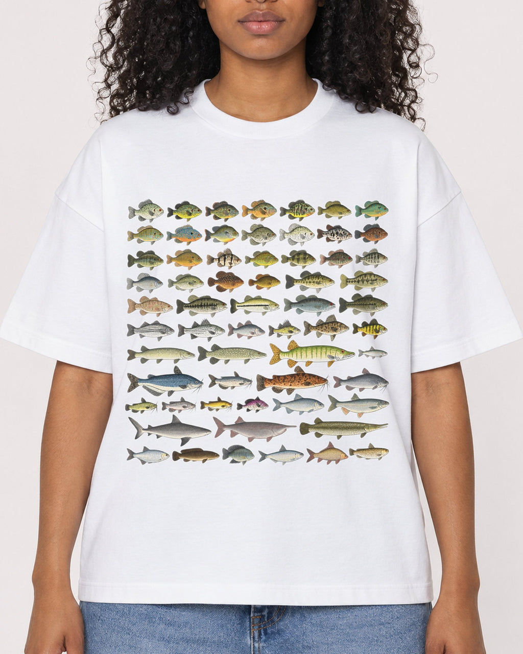 Mockup Boxy Heavyweight Tee White female close-up 05