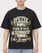 Mockup Boxy Heavyweight Tee Black male close-up 01