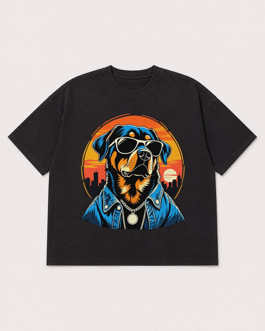 Mockup Boxy Heavyweight Tee Black product