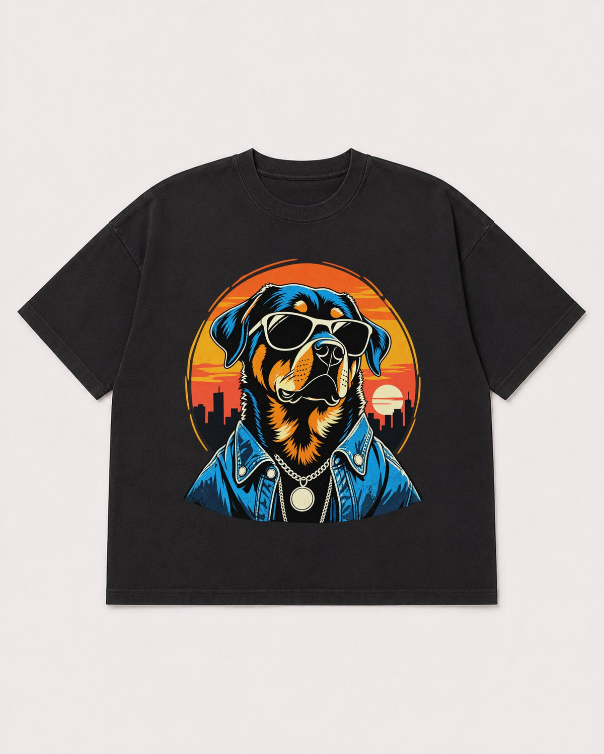 Mockup Boxy Heavyweight Tee Black product