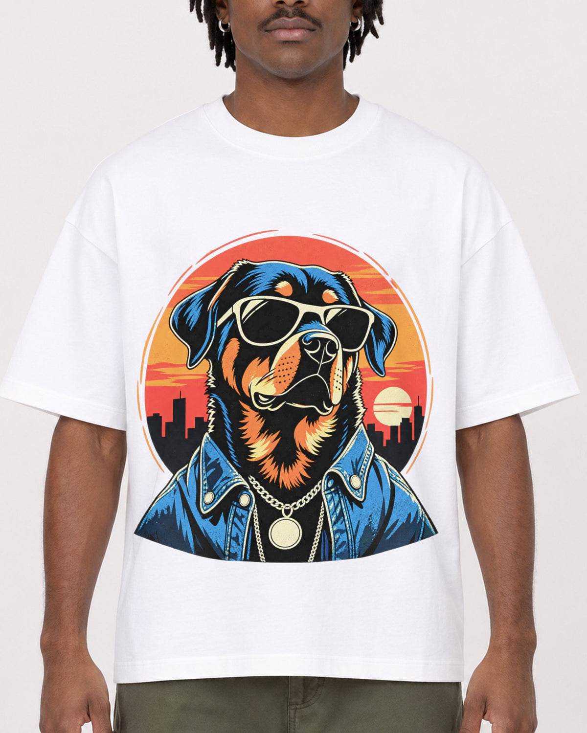 Mockup Boxy Heavyweight Tee White male close-up 04