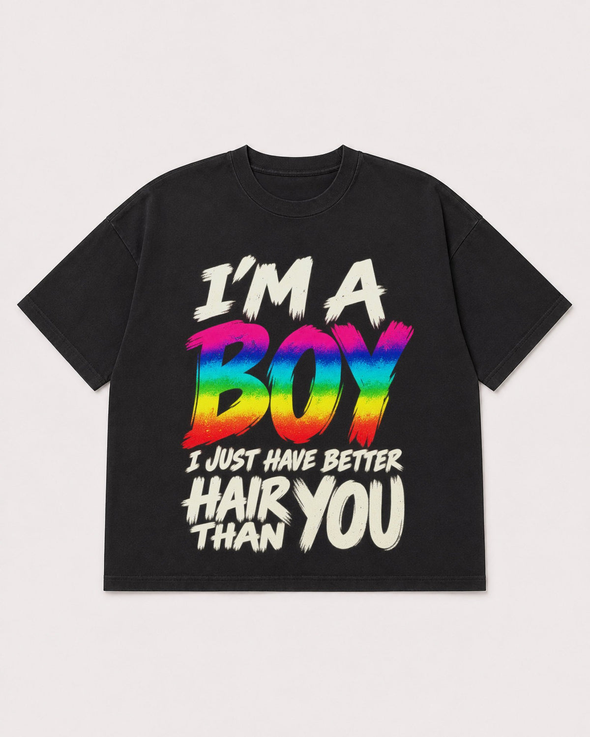 Mockup Boxy Heavyweight Tee Black product