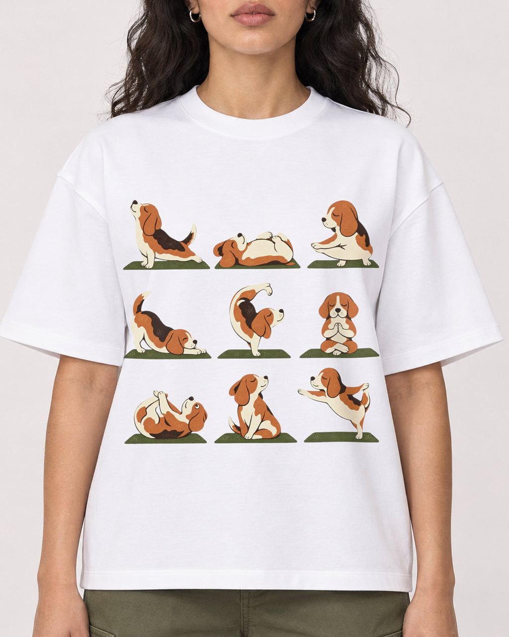 Mockup Boxy Heavyweight Tee White female close-up 07