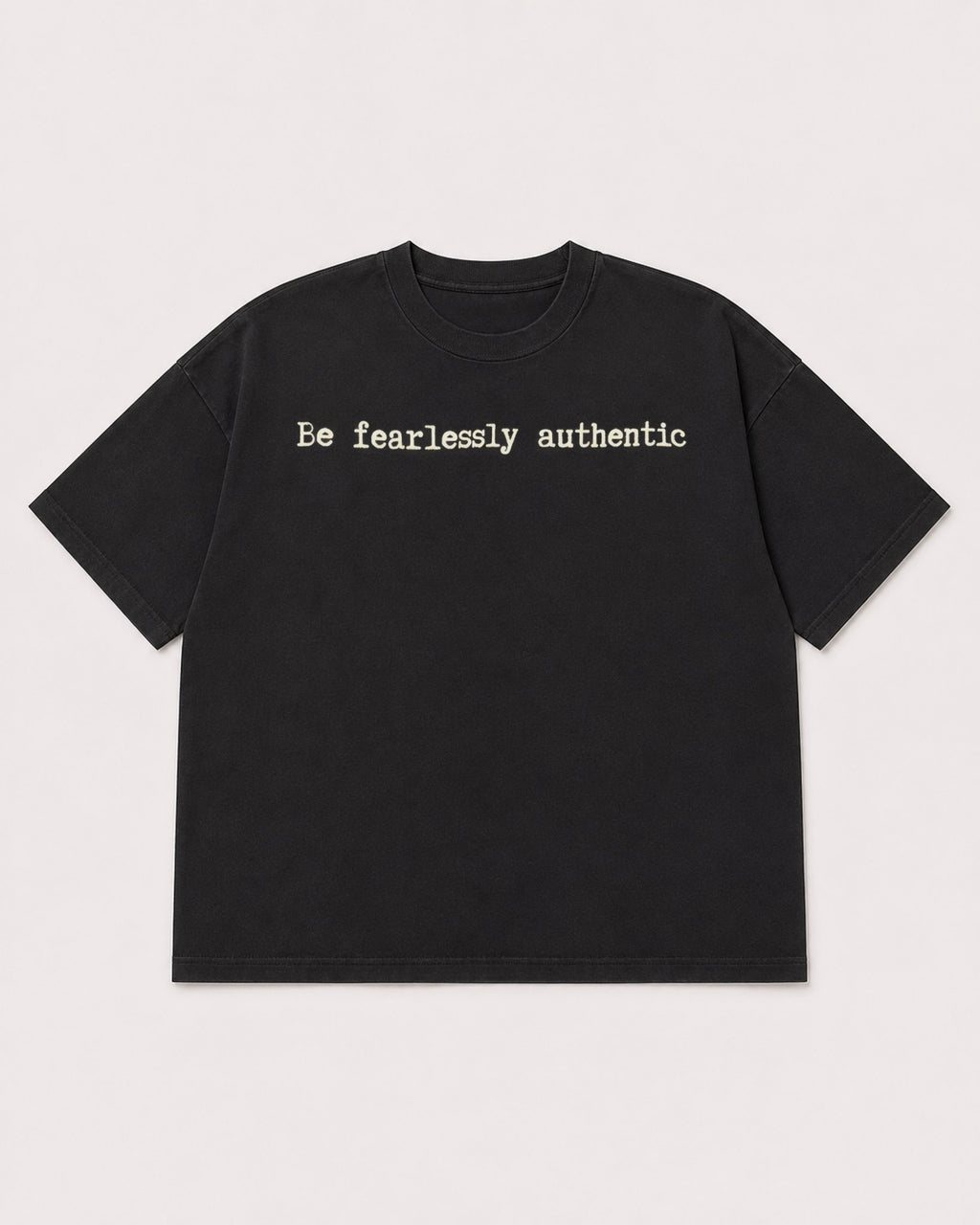 Mockup Boxy Heavyweight Tee Black product