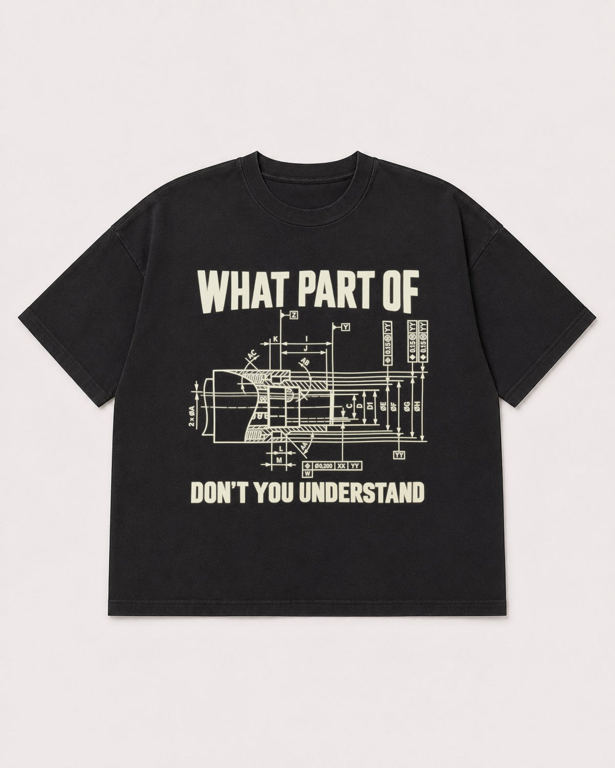 Mockup Boxy Heavyweight Tee Black product