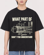 Mockup Boxy Heavyweight Tee Black male close-up 11