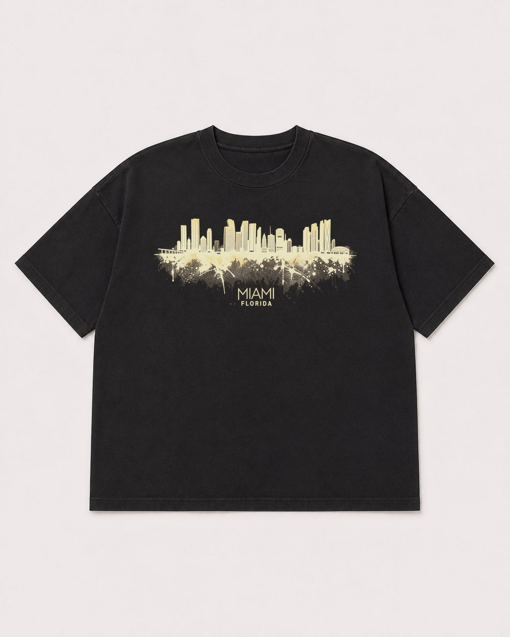 Mockup Boxy Heavyweight Tee Black product