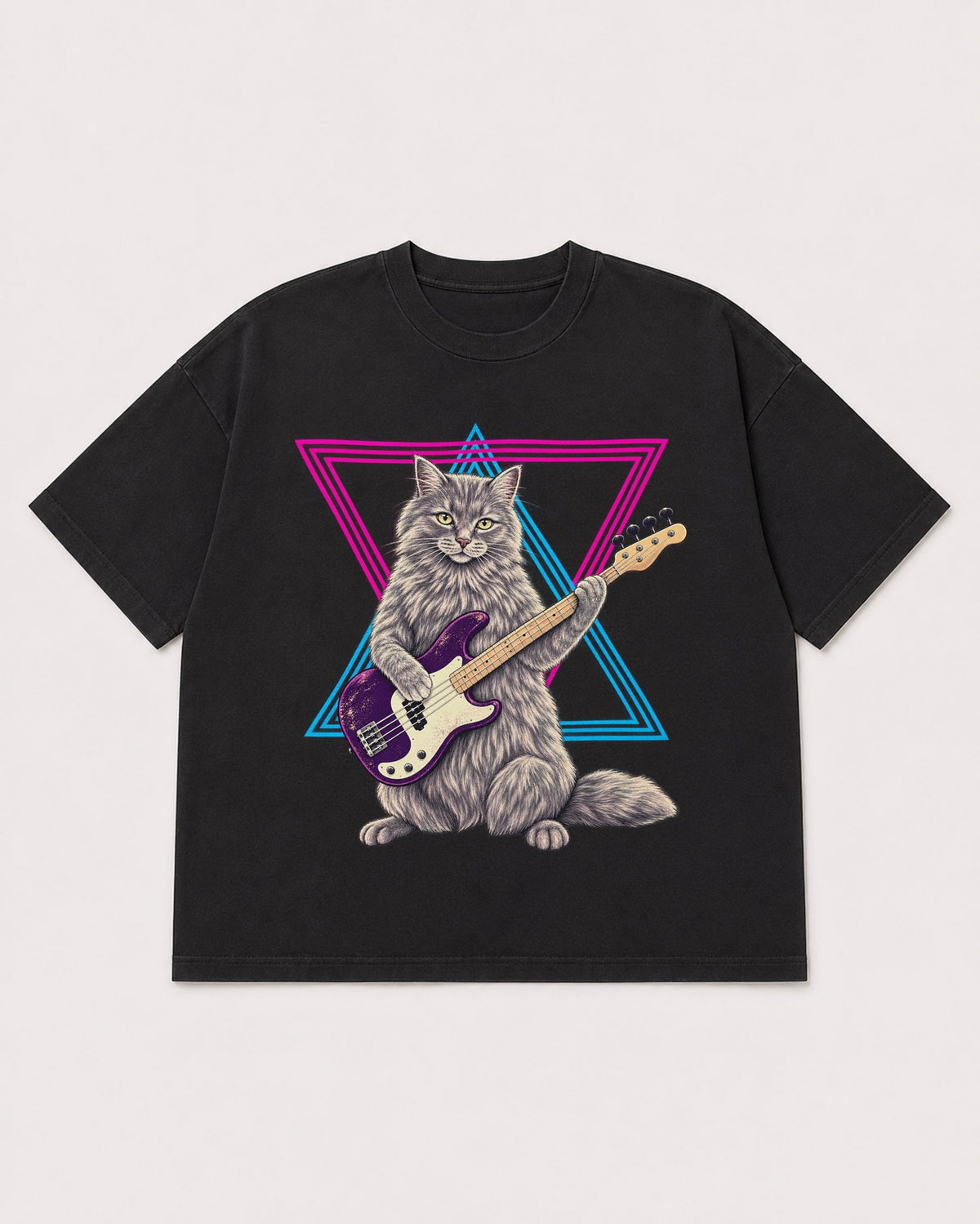 Mockup Boxy Heavyweight Tee Black product