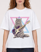 Mockup Boxy Heavyweight Tee White female close-up 09
