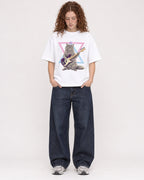 Mockup Boxy Heavyweight Tee White female full-body 09