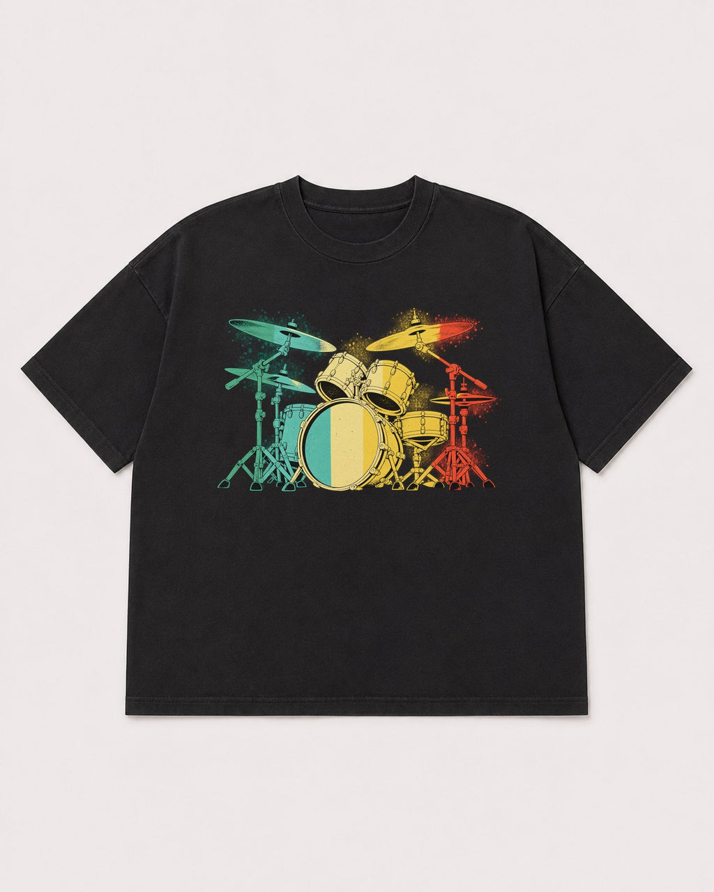 Mockup Boxy Heavyweight Tee Black product