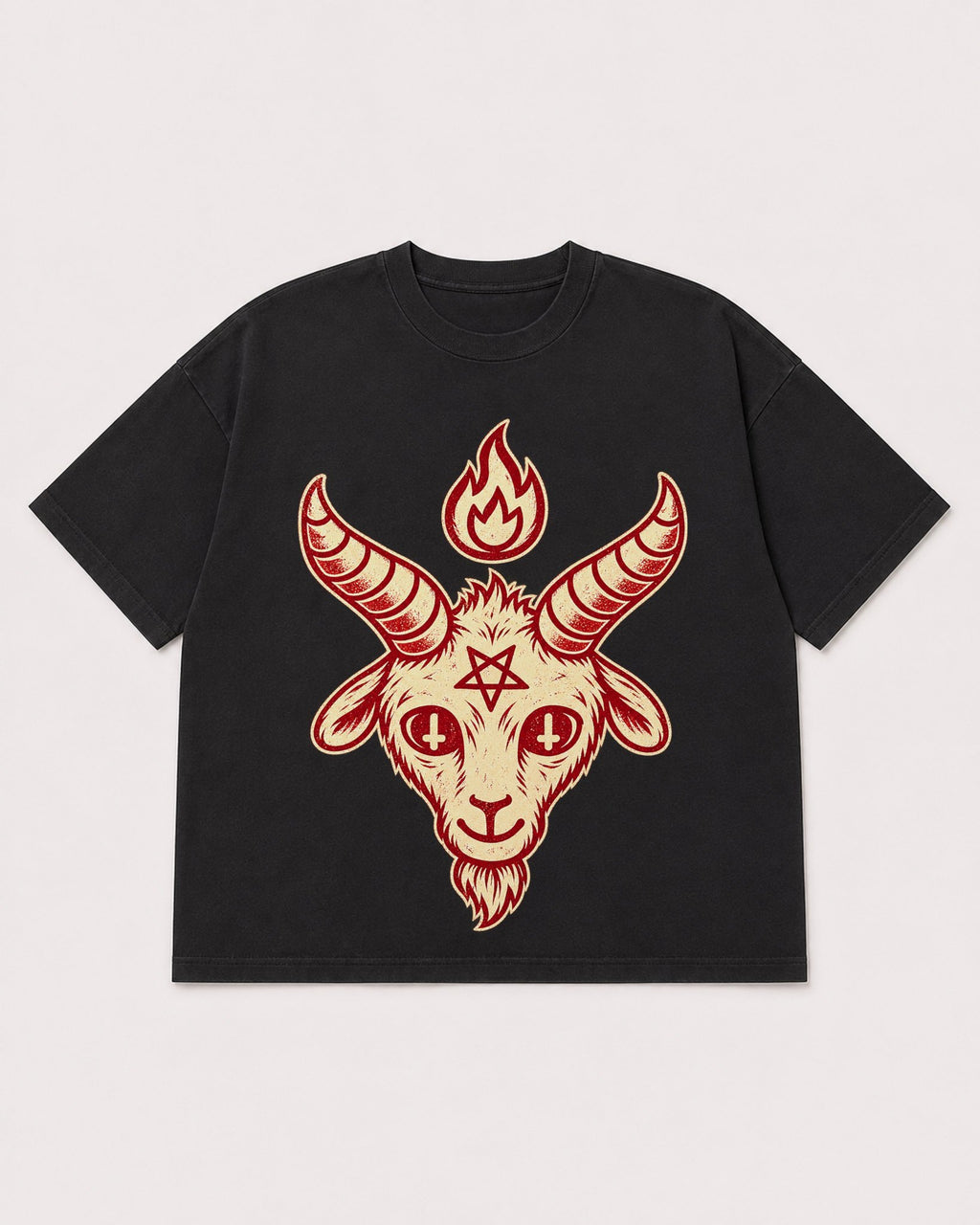 Mockup Boxy Heavyweight Tee Black product