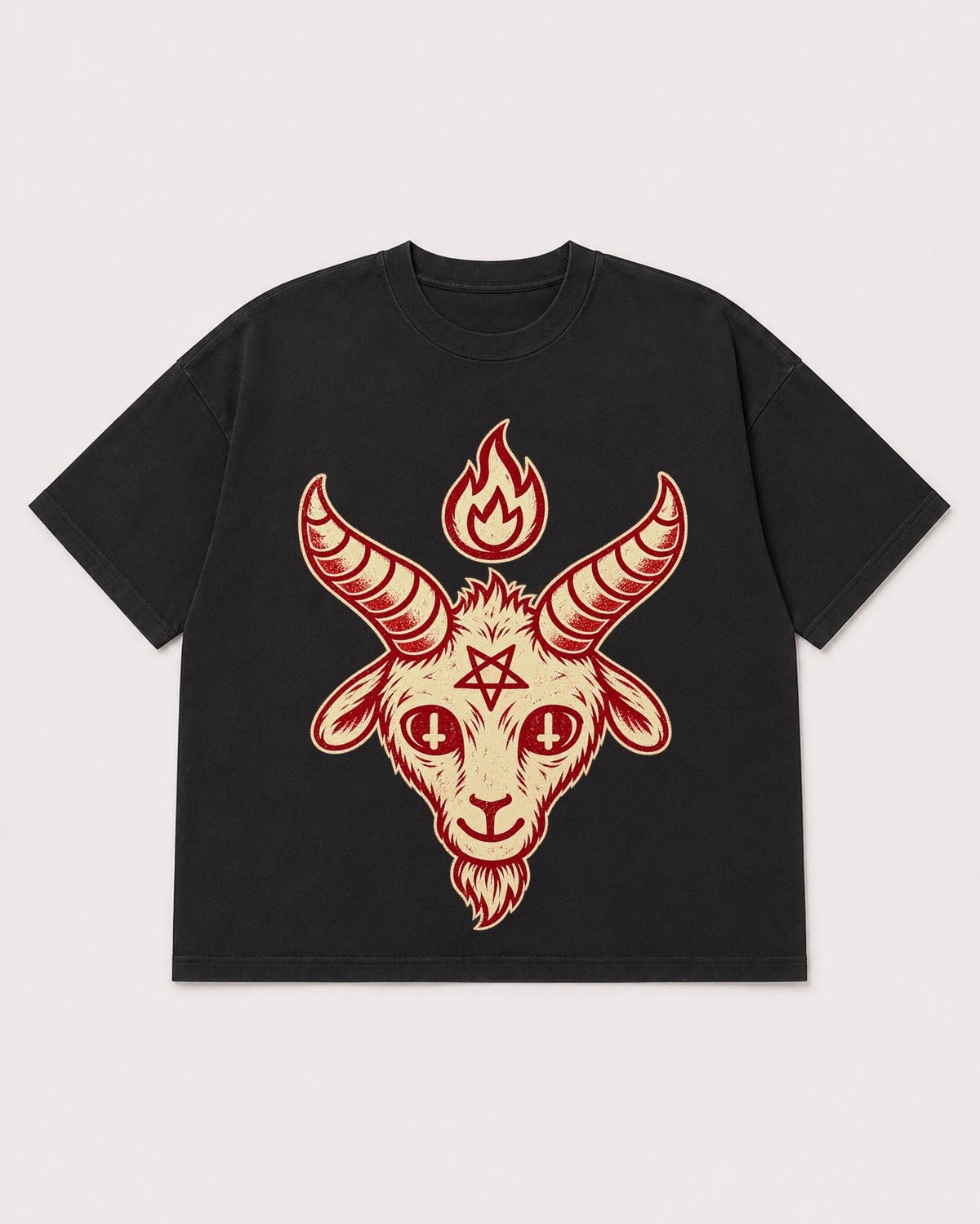 Mockup Boxy Heavyweight Tee Black product