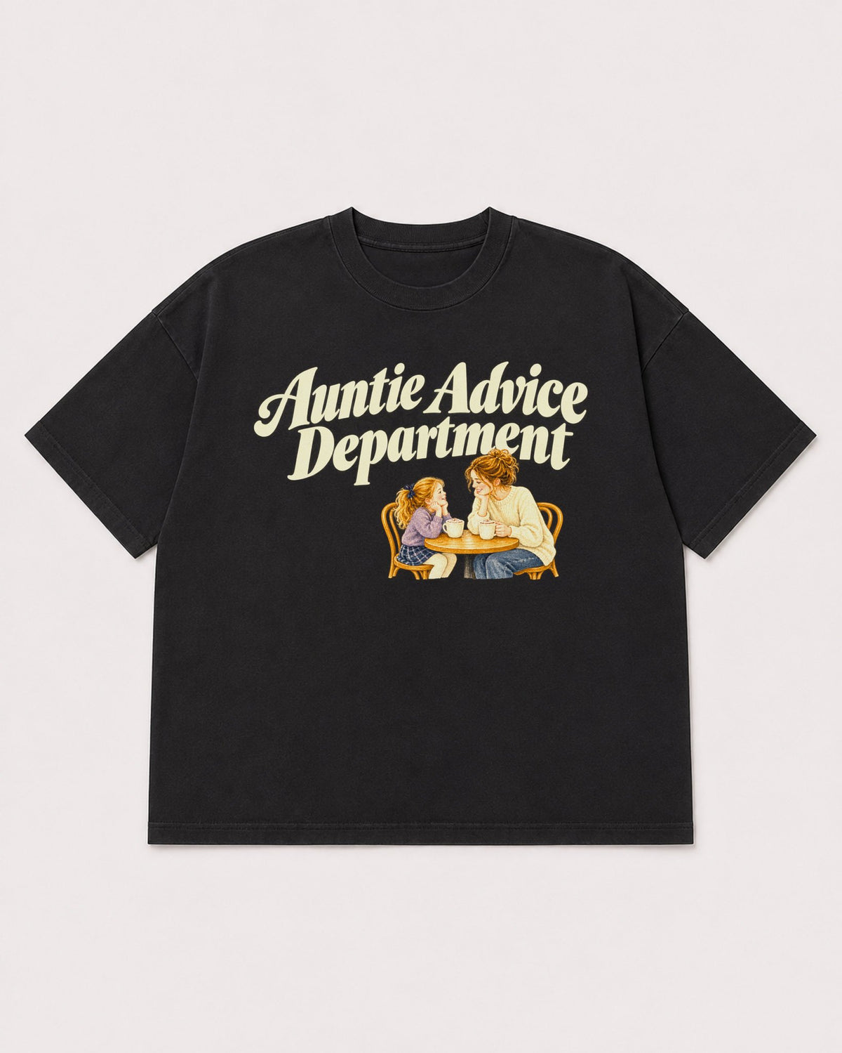 Mockup Boxy Heavyweight Tee Black product