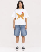 Mockup Boxy Heavyweight Tee White female full-body 46