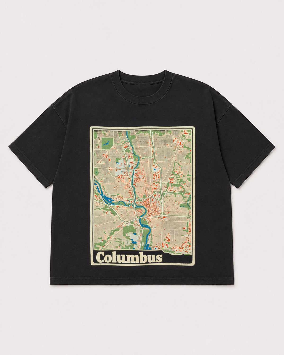 Mockup Boxy Heavyweight Tee Black product