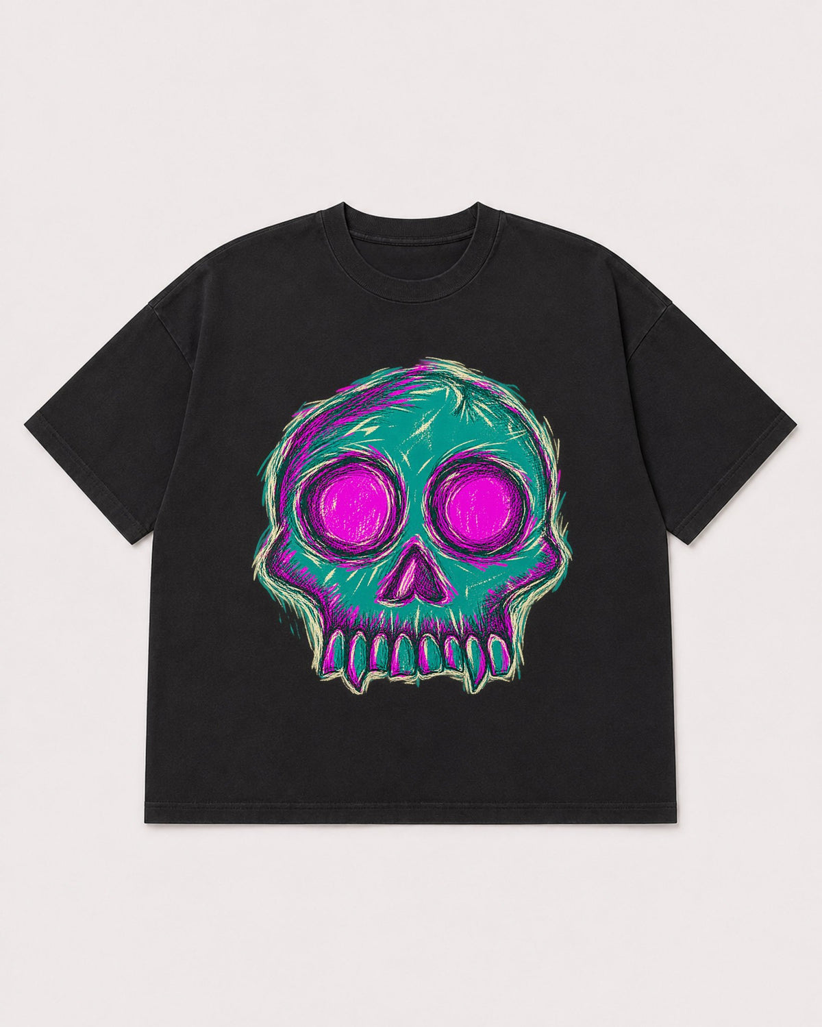 Mockup Boxy Heavyweight Tee Black product