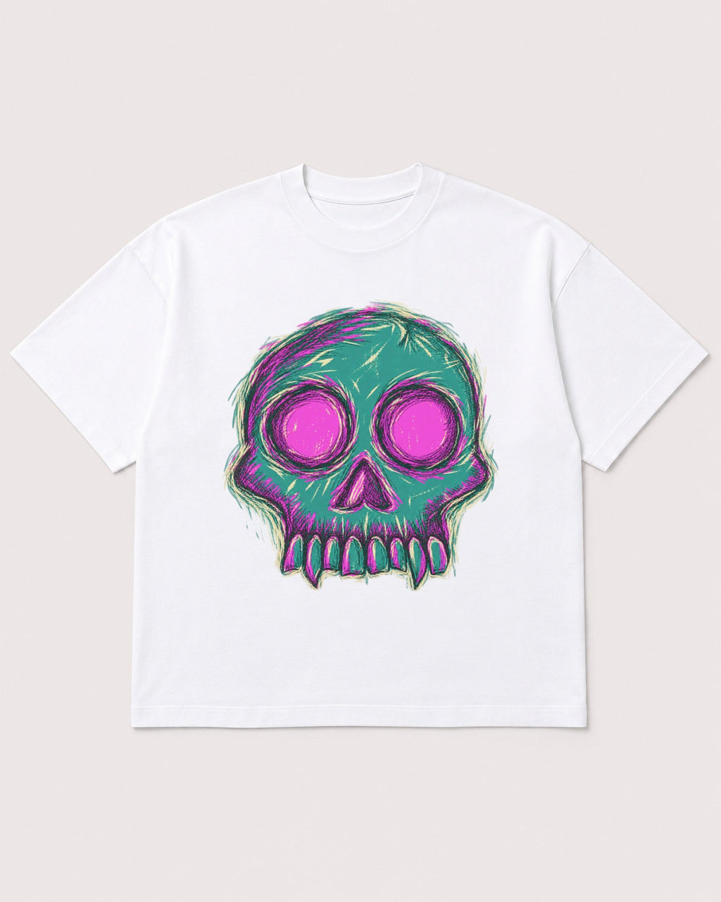 Mockup Boxy Heavyweight Tee White product