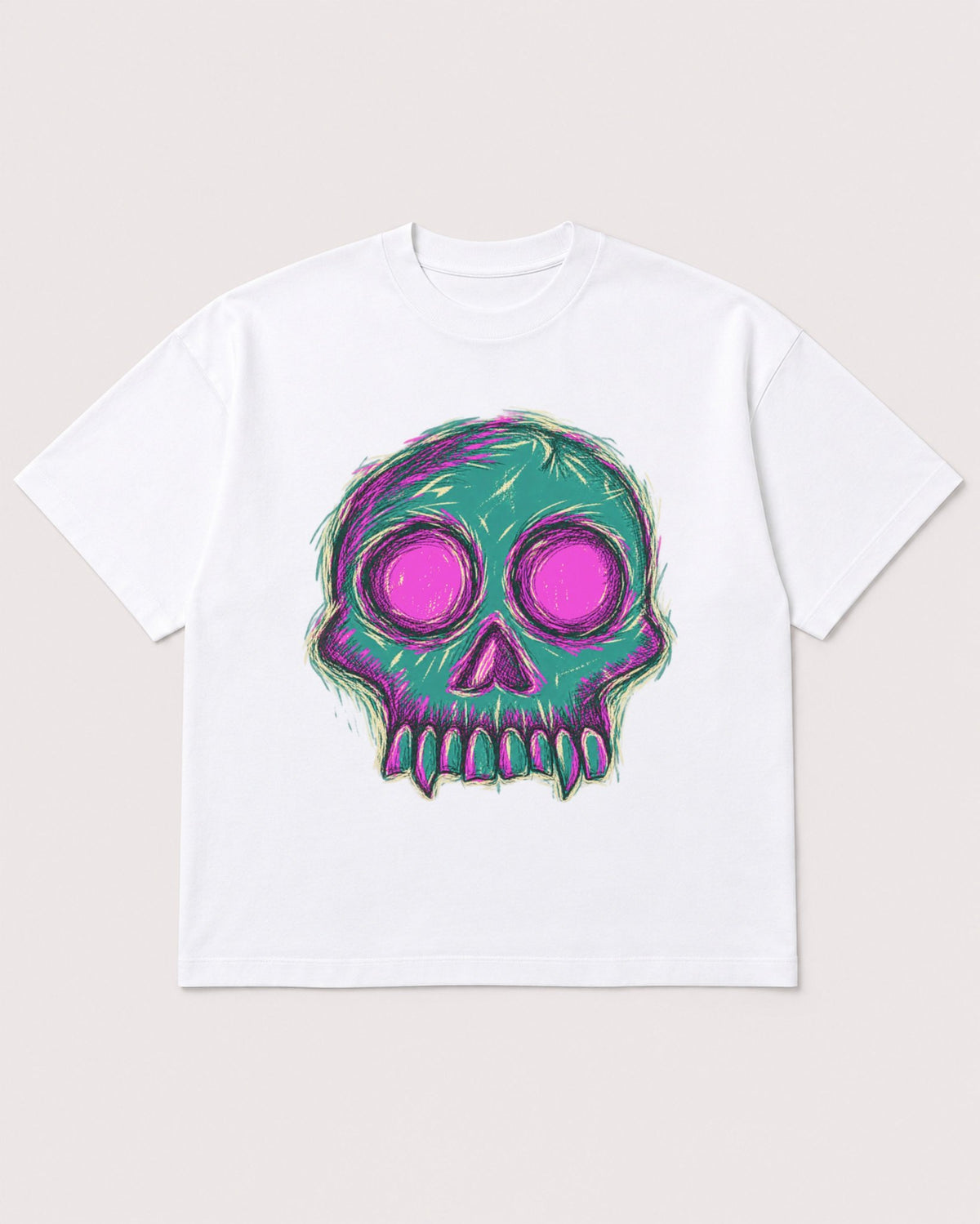 Mockup Boxy Heavyweight Tee White product