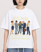 Mockup Boxy Heavyweight Tee White female close-up 11