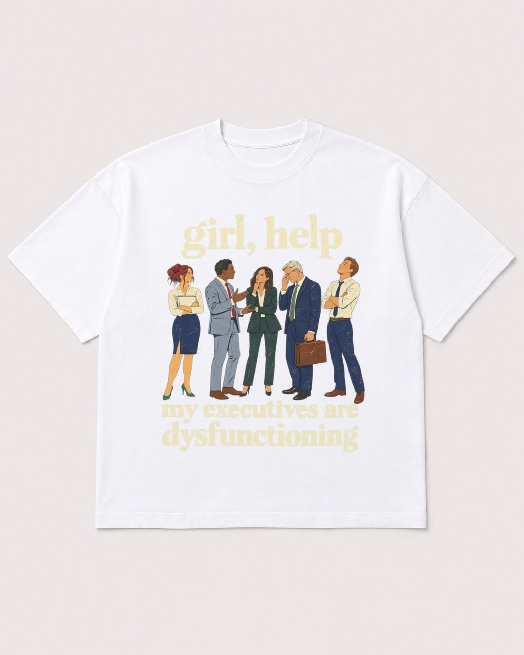 Mockup Boxy Heavyweight Tee White product