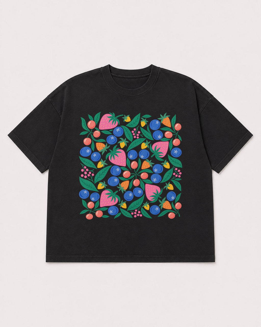 Mockup Boxy Heavyweight Tee Black product
