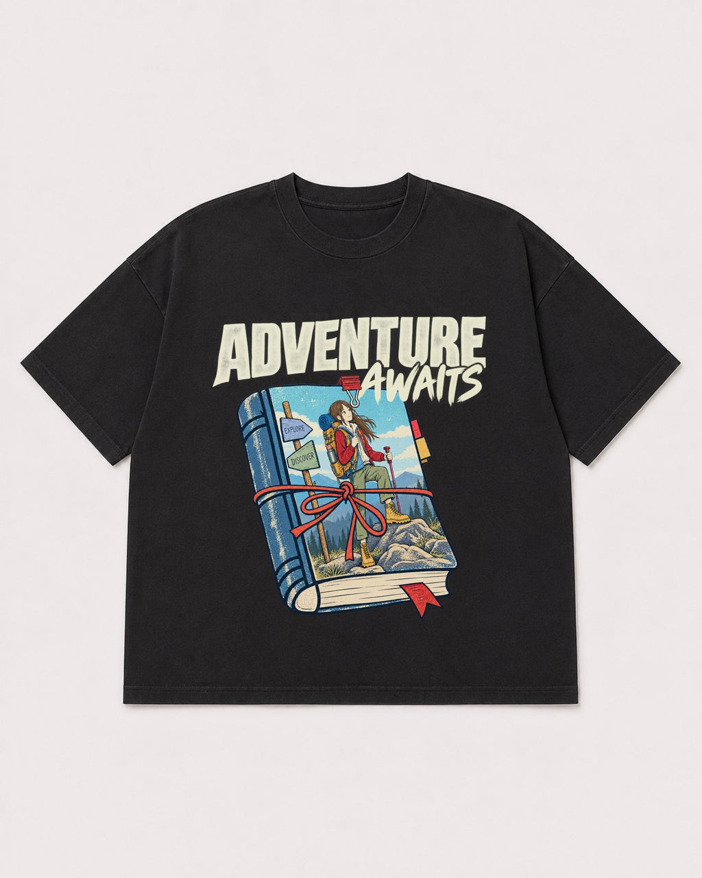 Mockup Boxy Heavyweight Tee Black product