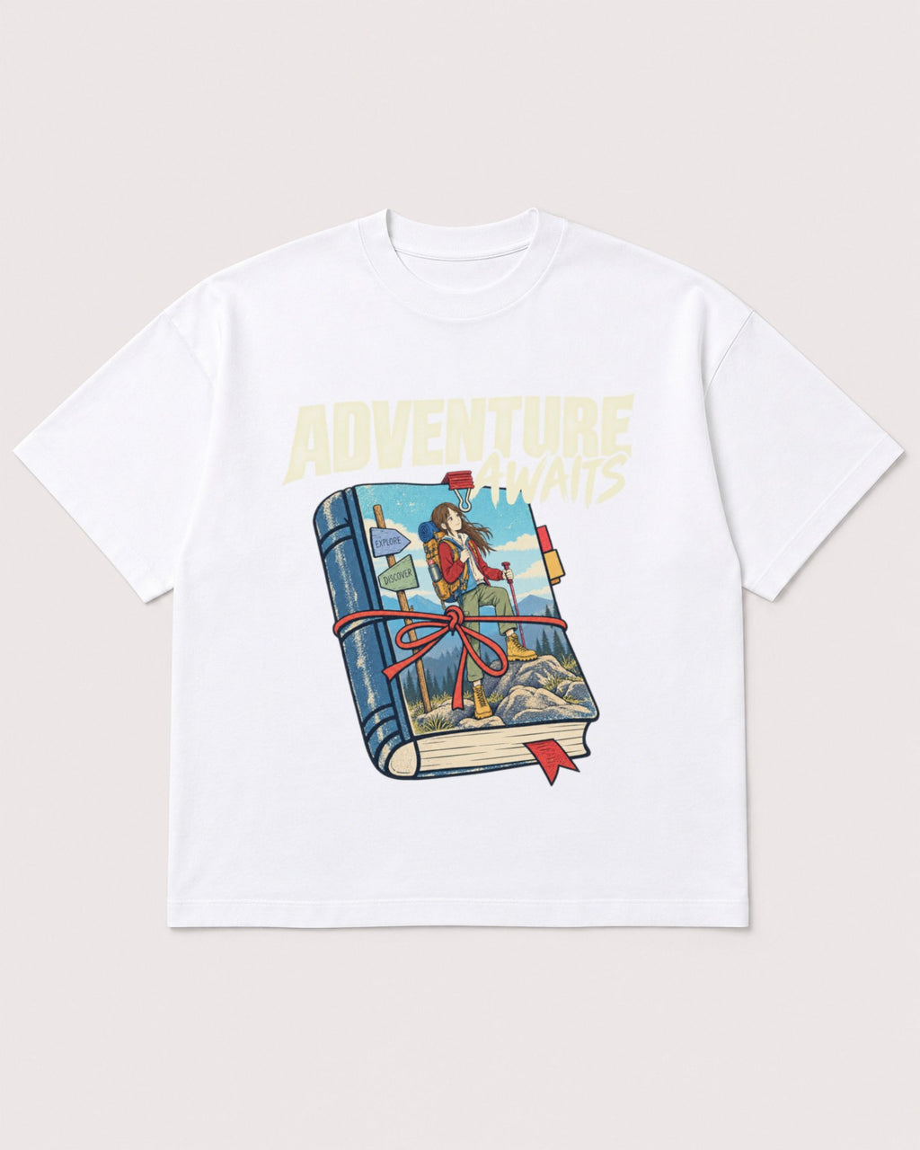Mockup Boxy Heavyweight Tee White product