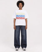 Mockup Boxy Heavyweight Tee White female full-body 14